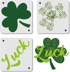ORIGACH 3 Pcs Large Layered Shamrock Saint Patrick's Day Stencils 11.8x11.8 inch - Image 2