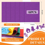 IONTACH 9" X 12" Soft Felt Sheets 1.6mm Thick | Felt Fabric - Image 3