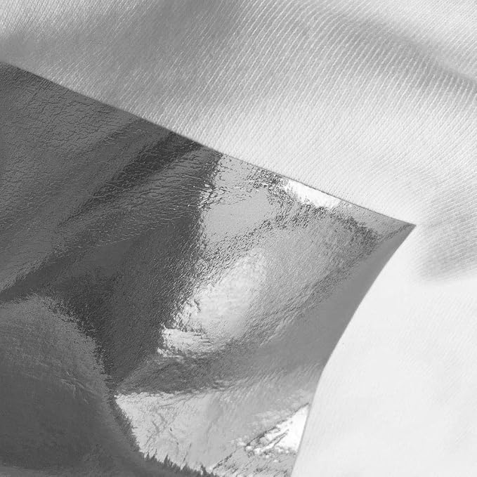 Silver Gray Foil HTV Heat Transfer Vinyl - Image 3