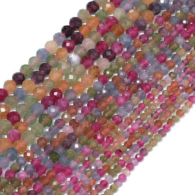 4mm 90pcs Colorful Tourmaline Tiny Gemstone Beads - Image 8