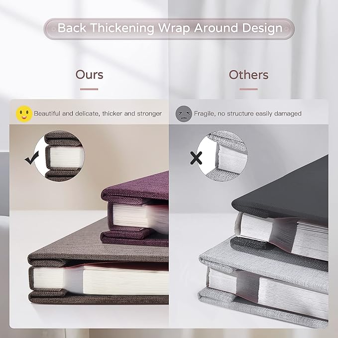Popotop Large Photo Album Self Adhesive 4x6 5x7 8x10 Scrapbook Album DIY - Image 6