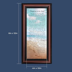 Footprints in the Sand Inspirational Wall Art, Beach Decor, Christian Gifts - Image 3