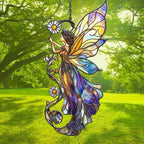 Fairy Acrylic Suncatcher Stained Glass Effect Window Car Hanging Christmas - Image 3