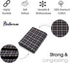 Pico Textiles 8 Yards Bolt Tan and Blue Tartan Plaid Flannel Fabric - Image 4