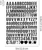 3040Pcs 20 Sheets Small Letter Number Stickers, 0.5inch Colorful Self-Adhesive - Image 2