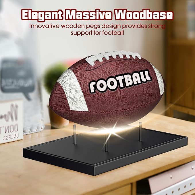 KKU Football Display Case, Acrylic Football Case - Image 5