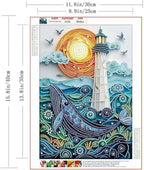 ZQEATRY Moon Lighthouse Special Shape Diamond Art Kits - Image 5