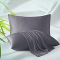 Bamboo Viscose Zippered Pillow Cases Queen Size Set of 2, 400 Thread Count by ZaizaiHome