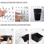 Kuhome 6 Sets Pegboard Bins - Image 4