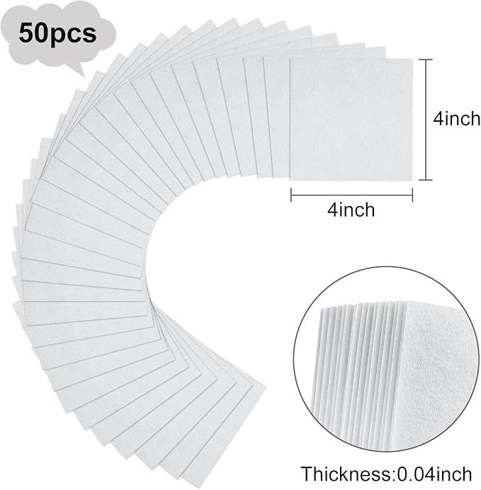 Morcheiong 50 Pcs Felt Fabric Soft Felt Fabric Sheet - Image 2