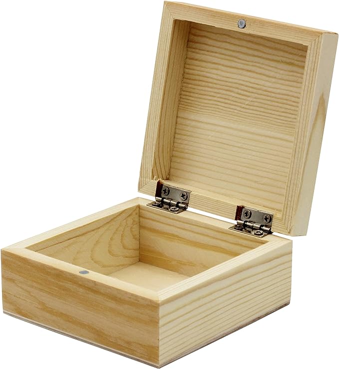 Creative Hobbies® Unfinished Mini Wood Craft Box by CreativeHobbies