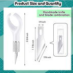 Lasnten 4 Pack Fingertip Craft Knife 4.2 Inch Finger Detail Knife - Image 2