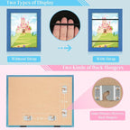 Kids Art Frames, 8.5x11 Front Opening Kids Artwork Frames Changeable, Dark Blue - Image 2