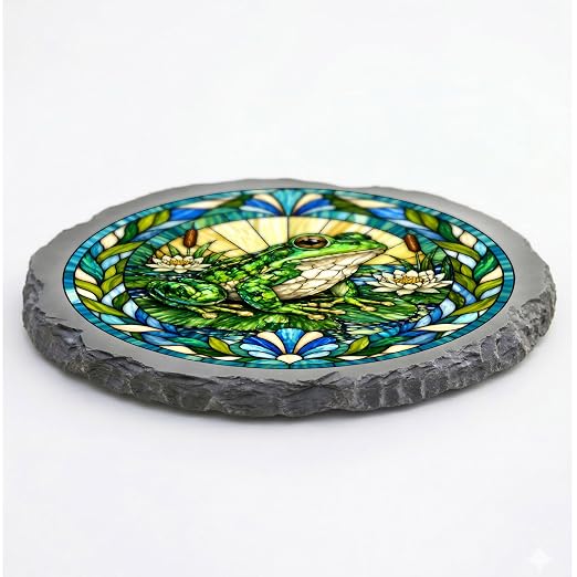 Magnolia Garden 10-Inch Garden Frog Stepping Stone - Image 3