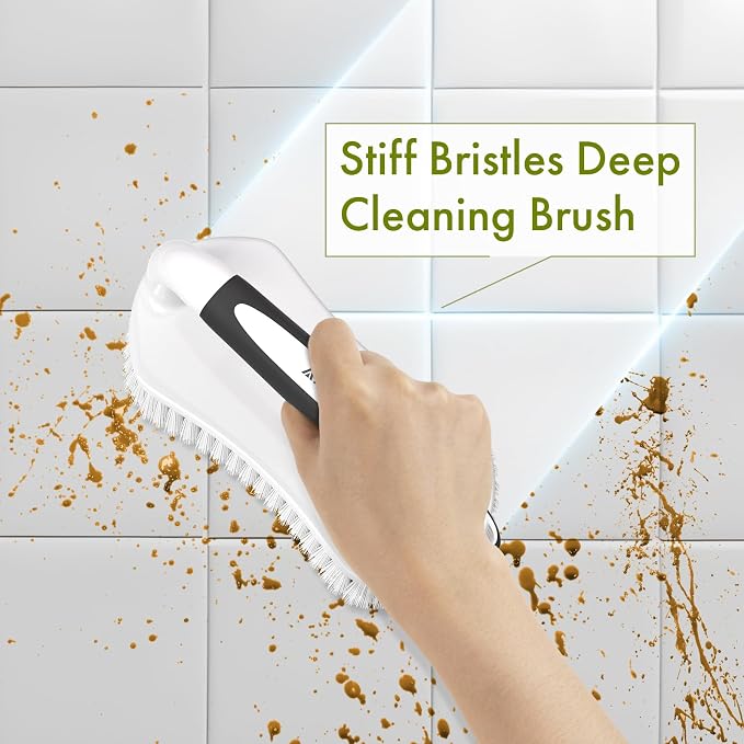Amazer Scrub Brush for Cleaning Comfort Grip Bathtub Scrubber Stiff Bristles - Image 5