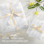 Comfort Spaces White Oversized King Quilt Set 120"x118" Bedspread Quilted - Image 7