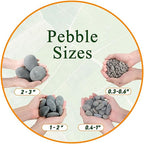 Quibbay 45 LB Mexican Beach Pebbles, 0.4-1 Inch Natural Unpolished Bulk Rocks - Image 2