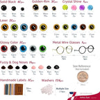 SEVENSUN 266 PCS Safety Eyes for Crocheting, Crochet Safety Eyes and Noses for - Image 2