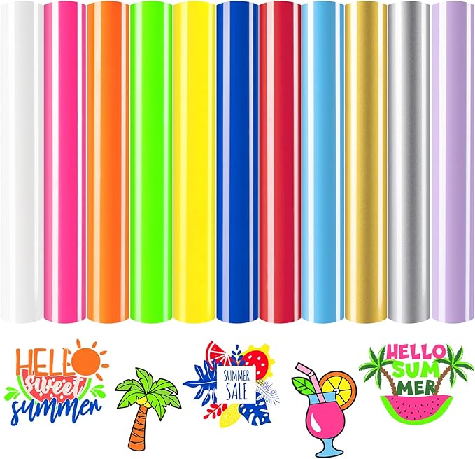 HTVRONT Neon Heat Transfer Vinyl by HTVRONT