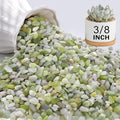 NUPICK 3 lbs Pebbles for Indoor Plants, 3/8 Inch Pea Gravel for Fish Tank by CreateAmazingChoice