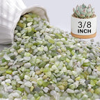 NUPICK 3 lbs Pebbles for Indoor Plants, 3/8 Inch Pea Gravel for Fish Tank by CreateAmazingChoice