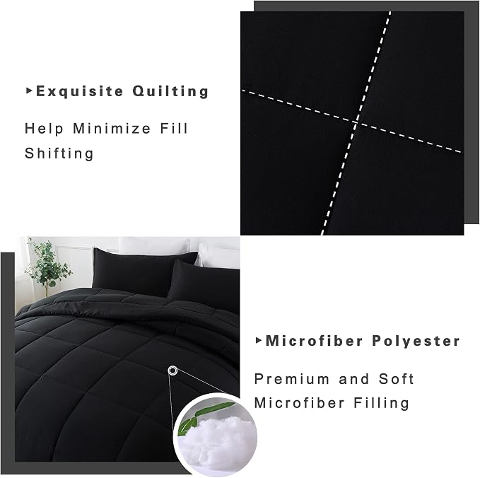 DOWNCOOL California King Comforter Set -All Season Bedding Comforters Sets - Image 4
