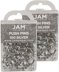 JAM PAPER Colorful Push Pins by JAMPaper