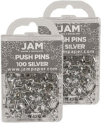 JAM PAPER Colorful Push Pins by JAMPaper