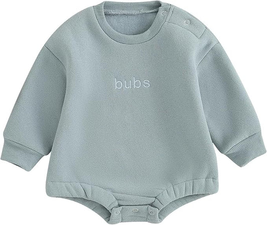 VISGOGO Newborn Infant Baby Boy Girls Oversized Romper Little Dude Sweater Onesie Coming Home Outfit Neutral Clothes