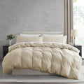 Nestl Beige Cream California King Duvet Cover Sets by Nestl