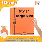 New brothread - 16 Options- 6PCS Embroidery Puffy Foam 9″x12″ Large Size 3MM - Image 2