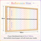 Colorful Checkered Bulletin Board Roll Non-Woven Fabric Poster 16in X 12ft | - Image 3