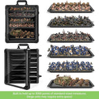 Miniatures Storage Case Miniatures Transport Case Aluminum Alloy Frame - Image 7