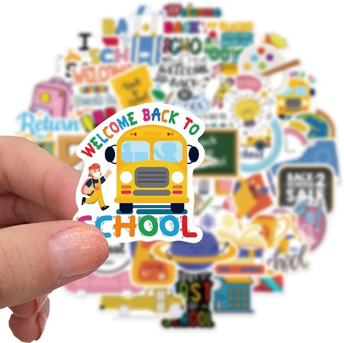 50PCS Back to School Stickers, First Day of School Teacher Reward Party - Image 2