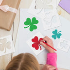 8 Pack St. Patrick’s Day Shamrock Stencil - Image 6