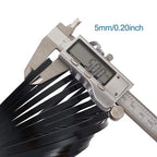 Fashewelry 32.8Ft 5mm Aluminum Flat Wire Black Bendable Metal Craft Wire Strip - Image 6