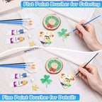 70Pcs Paint Brushes Small, Flat and Round Tip Paint Brushes - Image 4