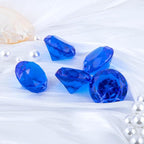 Niceup 26PCS Navy Blue Fake Diamonds Big Gem Toys, 1.5in Pool Diving Gems - Image 2