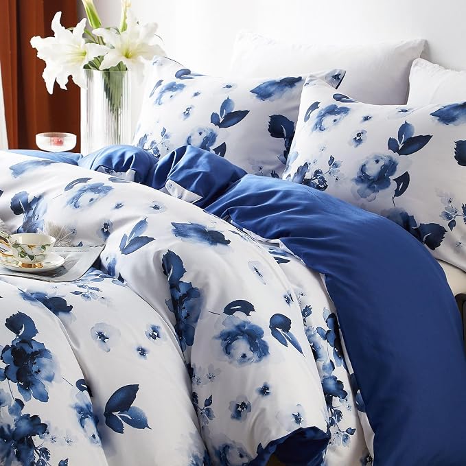 Cupocupa Duvet Cover Full Size Set Boho Floral Pattern Full Duvet Cover Set - Image 3