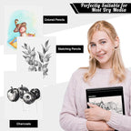 4 Pack Sketch Book, 8.5 x 11Inch Sketchbook, 68lb/100gsm Top Spiral Bound - Image 5