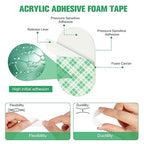 MINGXIN 100Pcs Double Sided Foam Tape Pads, Double Coated Pre-Cut Oval Mounting - Image 3