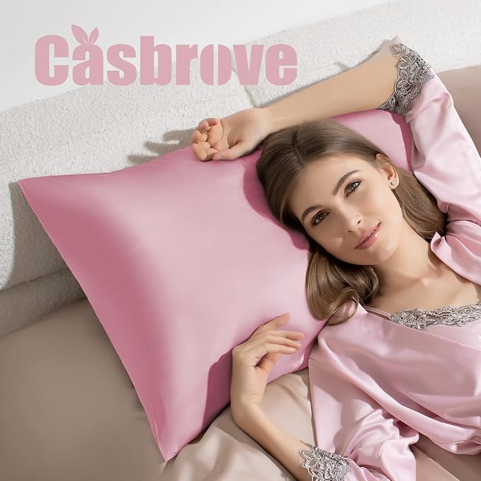 Silk Pillowcase for Hair and Skin Mulberry Silk Pillowcase Soft Breathable - Image 5