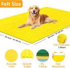 XSEINO Yellow Large Felt Fabric 36" X 36 ", 1.4 mm Thick Soft Felt Fabric Sheet - Image 2