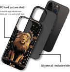 ZHEGAILIAN Case for iPhone 15 Plus, Galaxy Lion Gold Durable Shockproof - Image 2