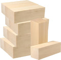 JAPCHET 12 Pieces 6 x 2 x 2 Inch Basswood Carving Blocks, Natural Unfinished by JAPCHET