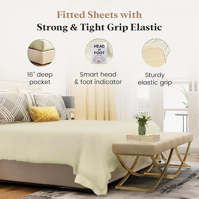 Good Sleep Bedding King Size Fitted Sheets Only - Image 3