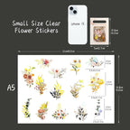 Dizdkizd Holographic Flower and Leaf Sticker Set, 240 Foil Gold Botanical - Image 8