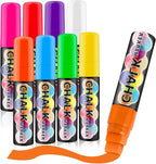 Celepen Window Chalk Markers for Cars Glass Washable, 8 Colors Jumbo Liquid by Celepen