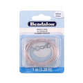 Beadalon French Wire, 0.90 mm / .036 in, Rose Gold Color, 1 Meter by Beadalon