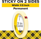 Double Sided Office Tape, 1/2" x 36 yards - Image 2